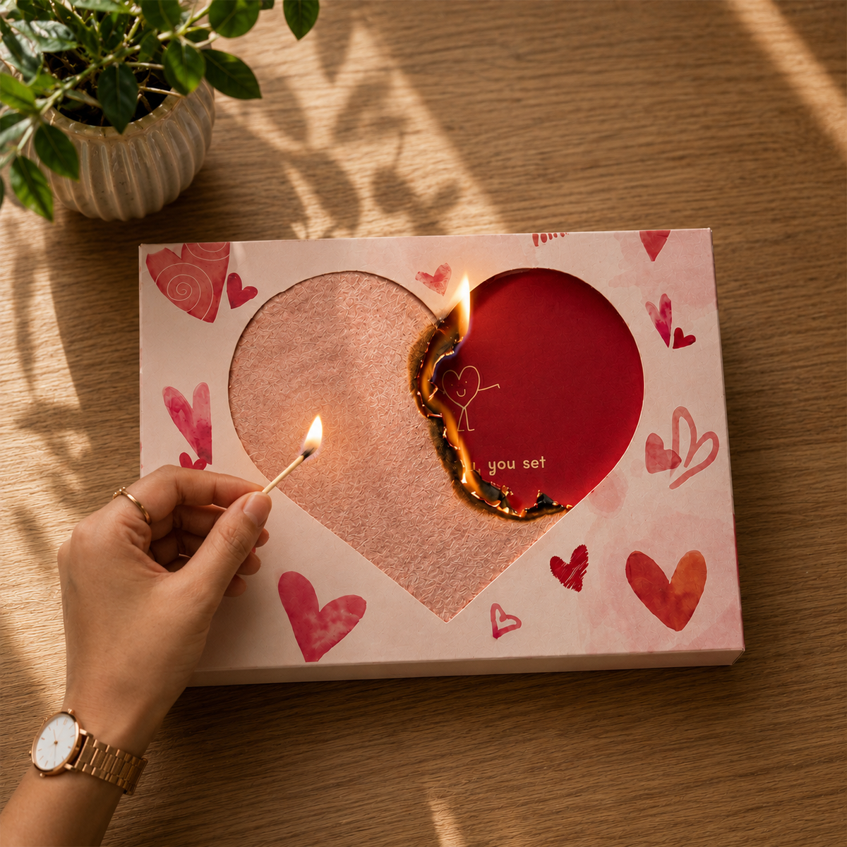 Beyond Gifts Fire Reveal Love Card