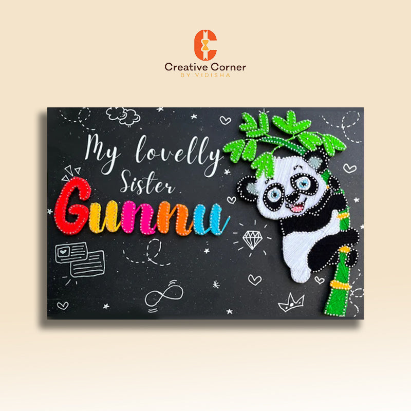 PANDALICIOUS RAKHI BASH: A PANDA STRING ART MASTERPIECE