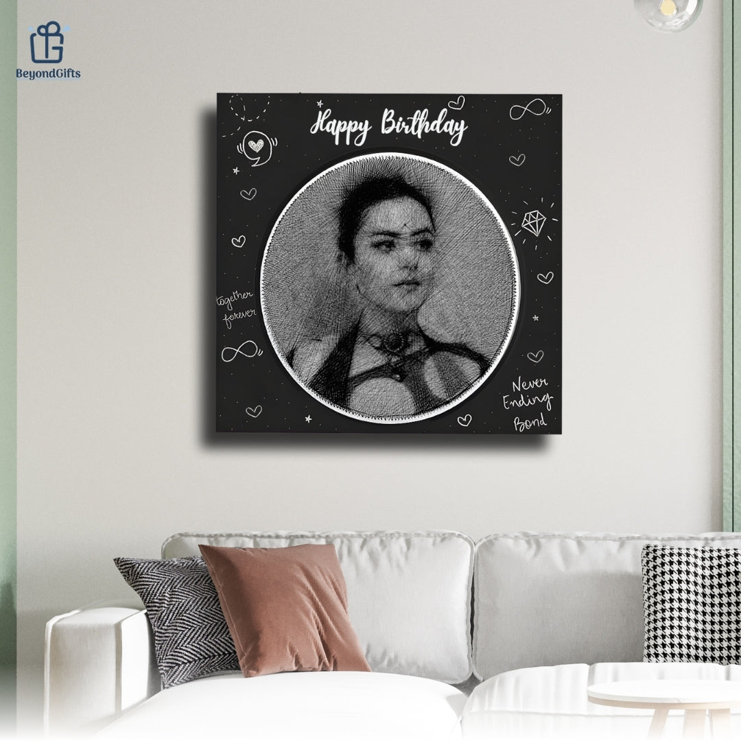 Personalized Headlines on Threaded Masterpieces