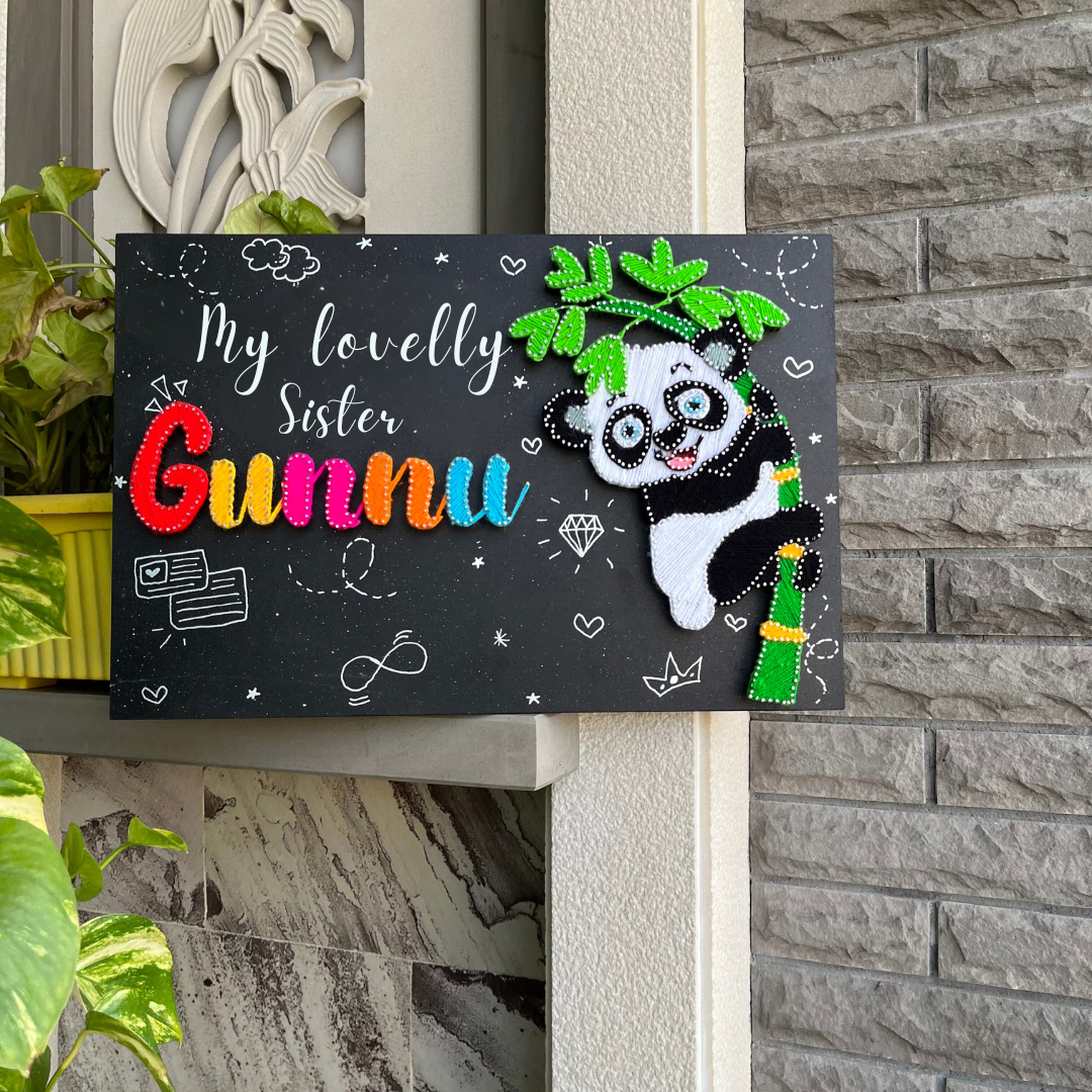 PANDALICIOUS RAKHI BASH: A PANDA STRING ART MASTERPIECE