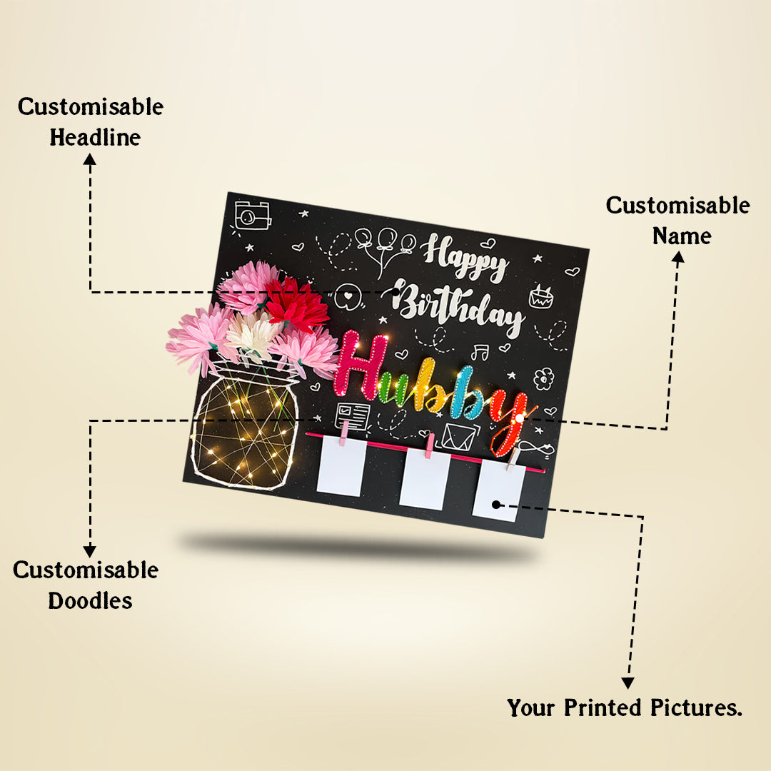 Illuminating Wishes: Birthday String Art Gift