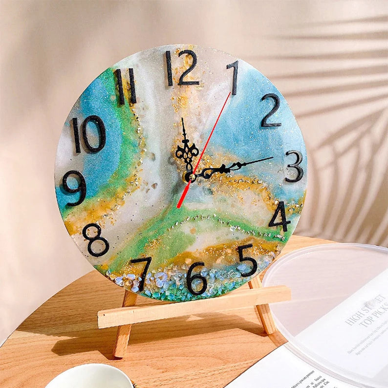 Resin Art Clock