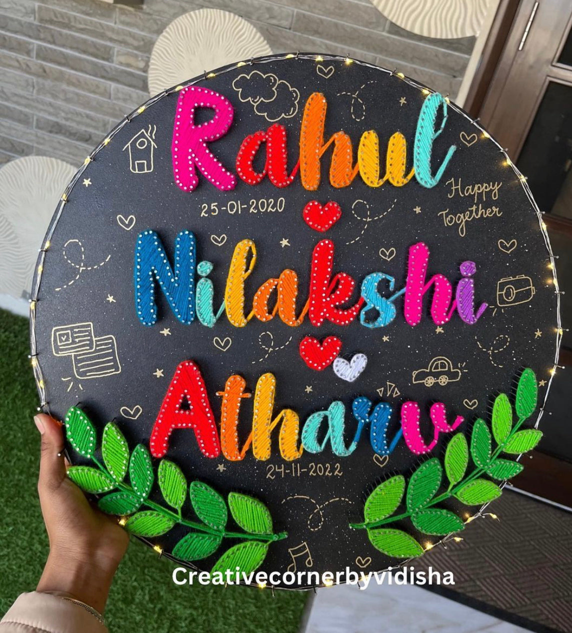 Customized Name Plate For Three