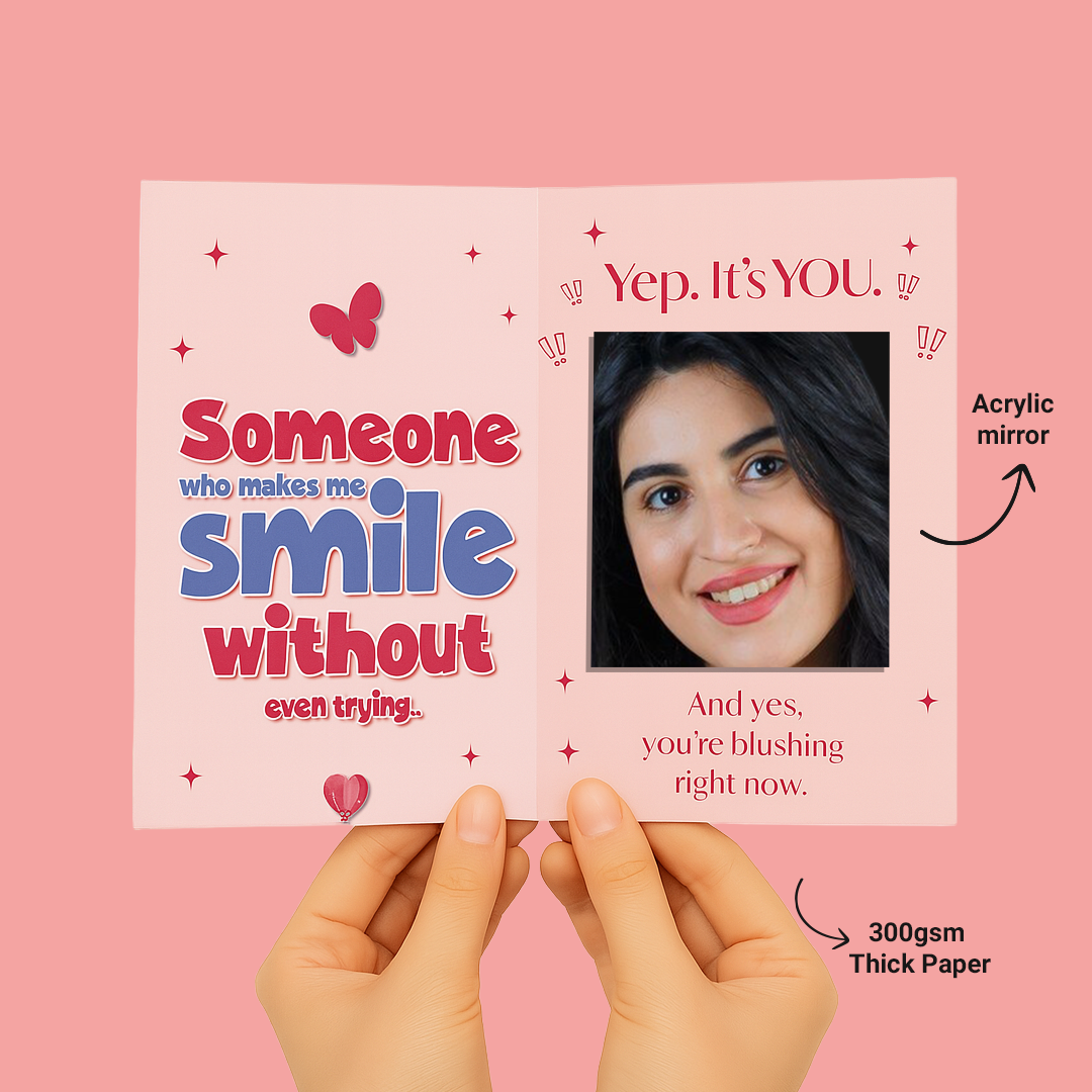 Romantic Mirror Greeting Card