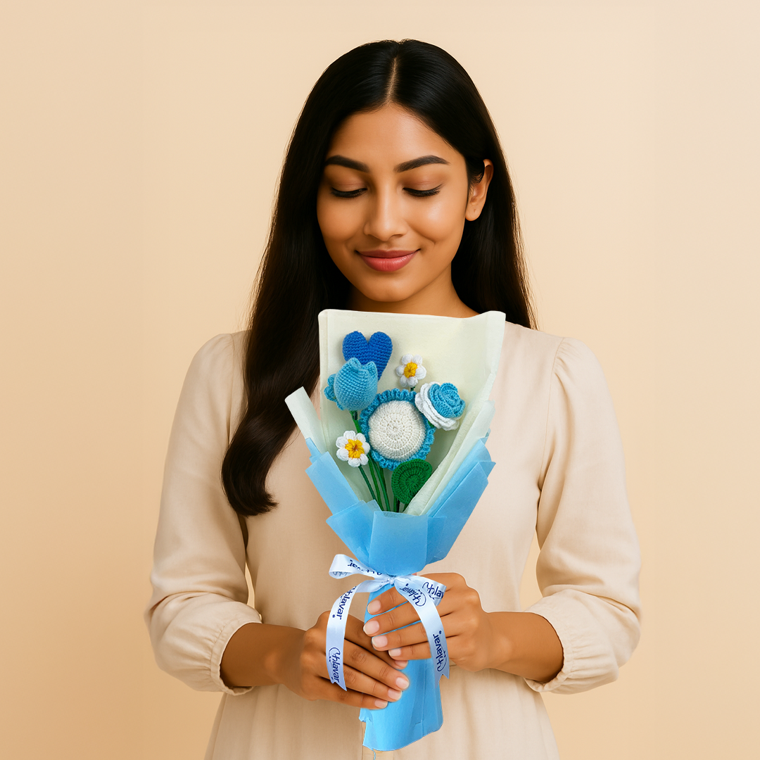Soft Skies – Forever Flower Bouquet