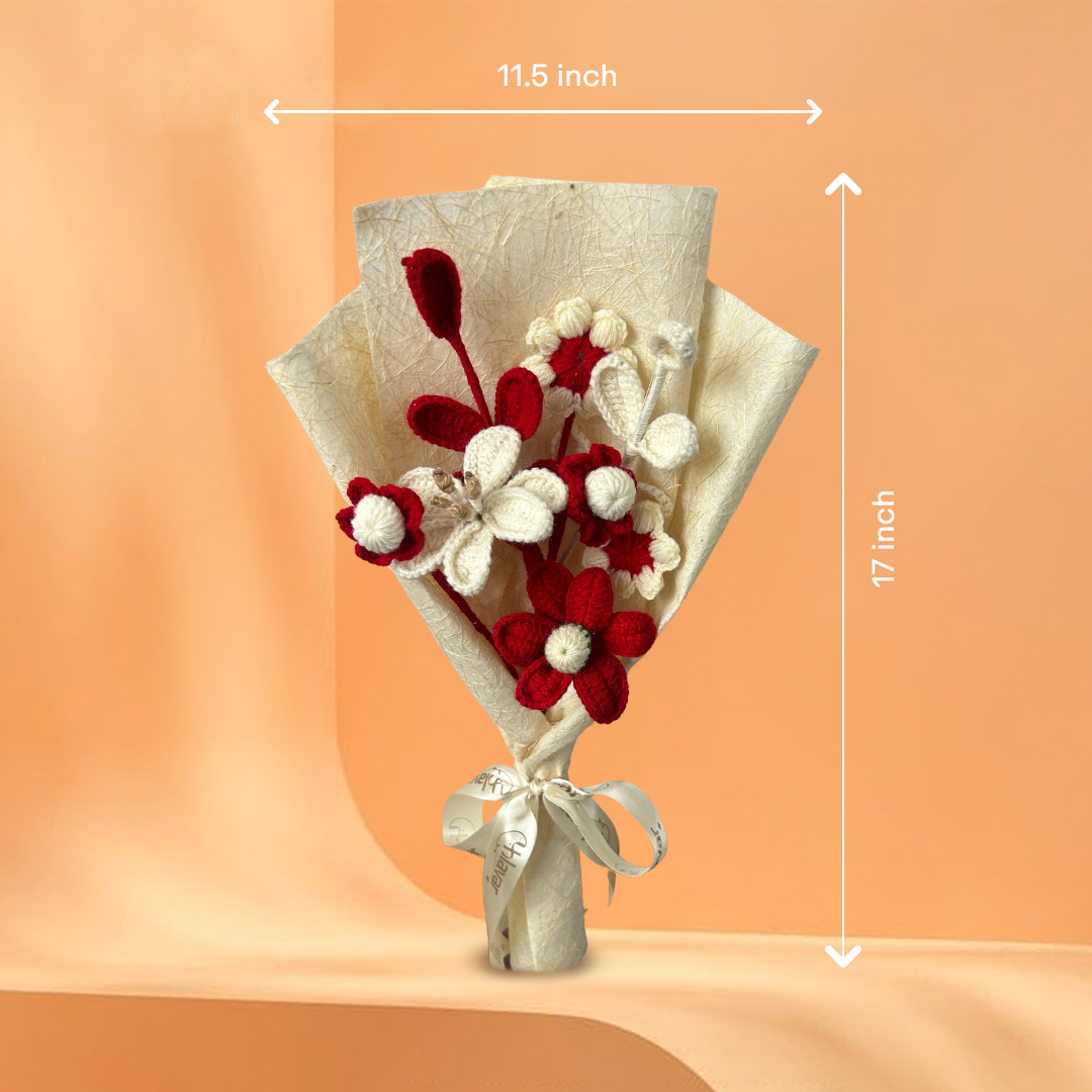 Love Bloom Crochet Bouquet