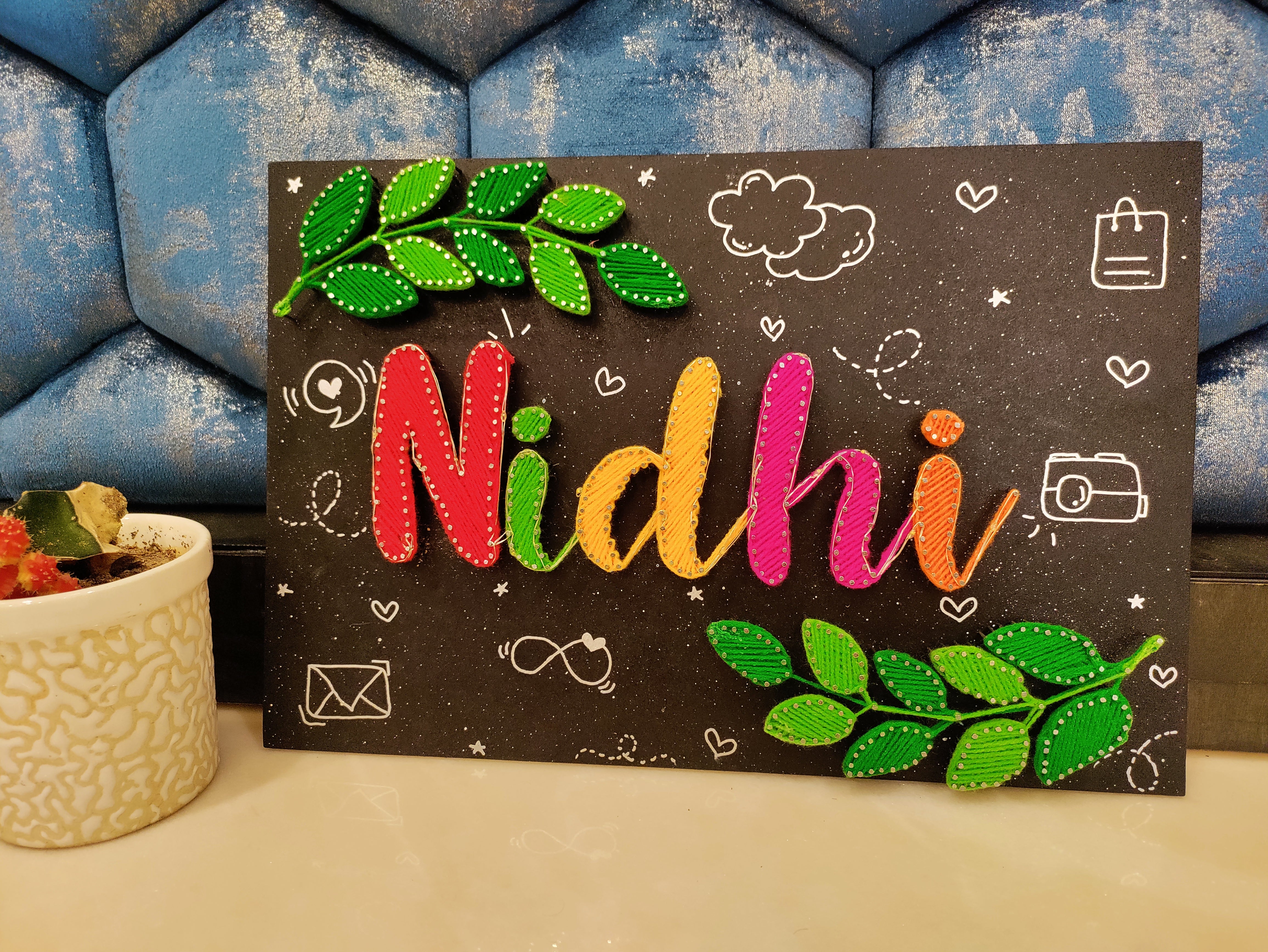 Single Name String Art