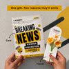Beyond Gifts Breaking News Love Greeting Card with Crochet Flower