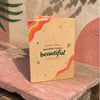 Beyond Gifts Romantic Mirror Card with Crochet Flower