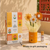 Sunshine Pop – Yellow Daisy Knitted Flower Pot with Fragrance Roll-On