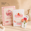 Birthday Greeting Card with Crochet Flowers