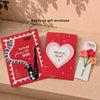 Beyond Gifts With All My Heart Card with Candle & Crochet Flowers Combo