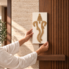 Handwoven Ganesha Wall Art | Gold String Panel for Home & Pooja Room