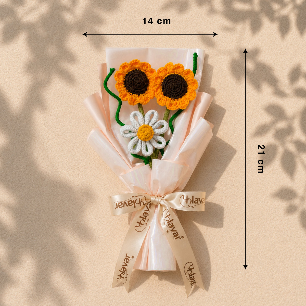 Golden Glow – Sunflower & Daisy Bouquet with Fragrance Roll On