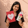 Beyond Gifts With All My Heart Card with Candle & Crochet Flowers Combo
