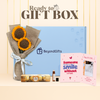 Romantic Couple Gift Hamper – Flowers, Chocolate & Card