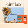 Birthday Surprise Box – Handmade Flowers, Chocolate & Card
