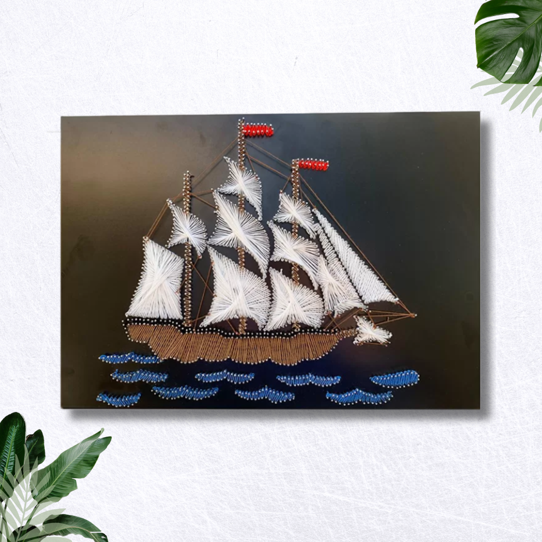 Buy Sailing Adventure: Ship String Art in the Sea
