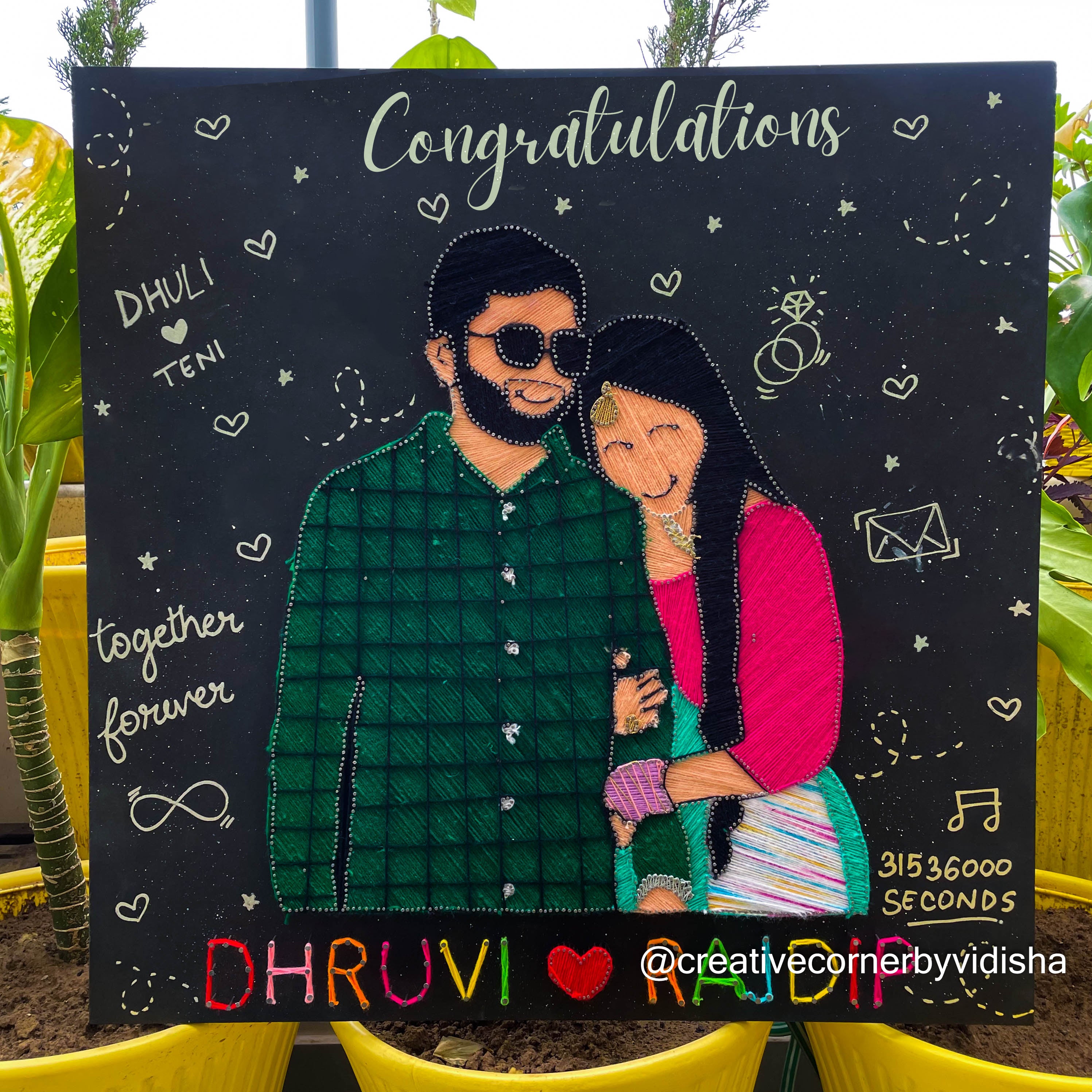 From Pixels to Strings : A Unique Wedding Gift