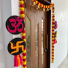 Sacred Symbols: Om & Swastik Wall Decor