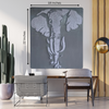 Graceful Giants: Elephant Portrait String Art