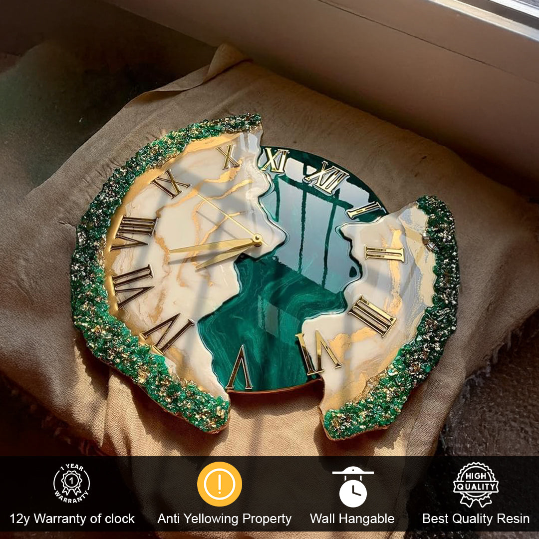 Modern Aesthetic Resin Clock – Perfect Blend of Art & Utility