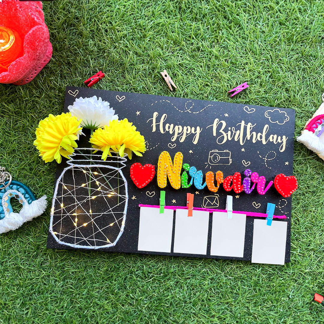 Illuminating Wishes: Birthday String Art Gift