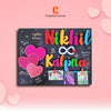 Heartstrings: A Customized String Art with Names for Valentine's Day