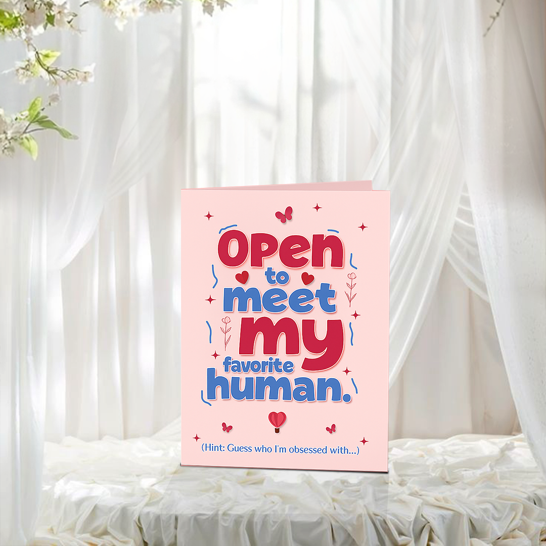 Romantic Rose Dried Flower Bouquet with Greeting Card