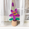 Tabletop Purple Lily – Handmade Crochet Decor