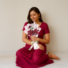 Red & White Crochet Lily Bouquet