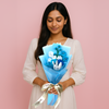 Blue Lily Crochet Bouquet