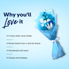 Blue Lily Crochet Bouquet