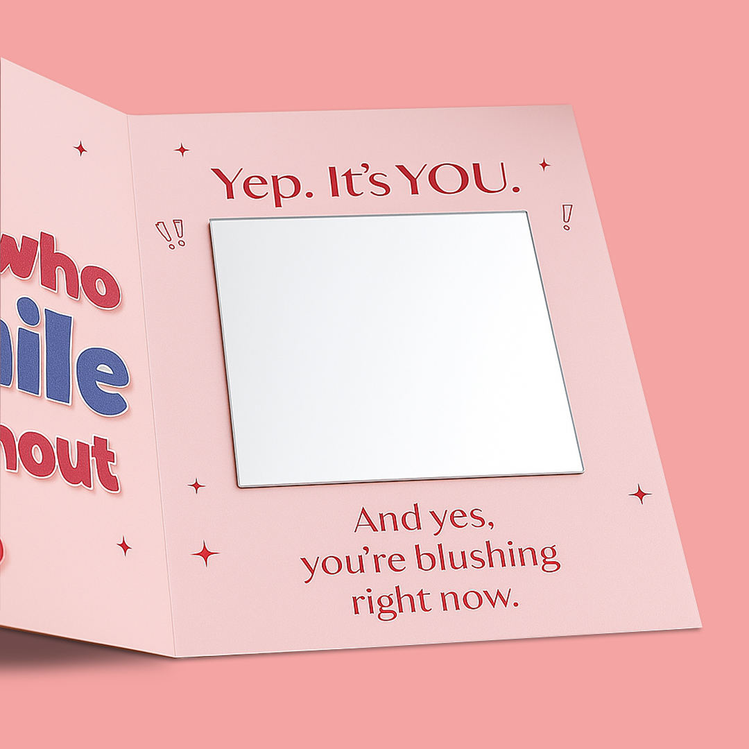 Romantic Mirror Greeting Card