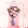 Pink Crochet Rose Bouquet – Set of 6