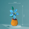 Tabletop Blue Lily – Handmade Crochet Decor