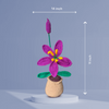 Tabletop Purple Lily – Handmade Crochet Decor